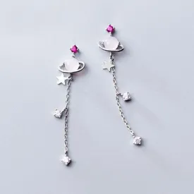 Saturn in Sky Earrings
