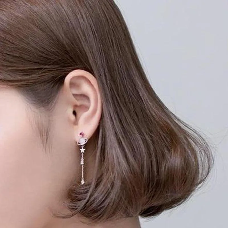 Saturn in Sky Earrings