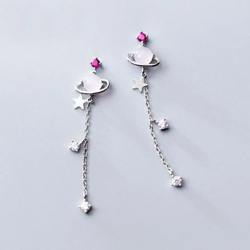 Saturn in Sky Earrings