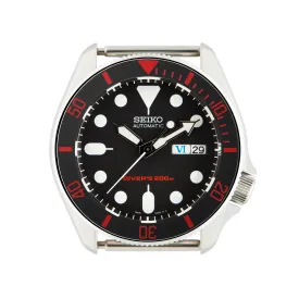 SKX007/SRPD Ceramic Bezel Insert: Sub style Sandblasted Black/Red