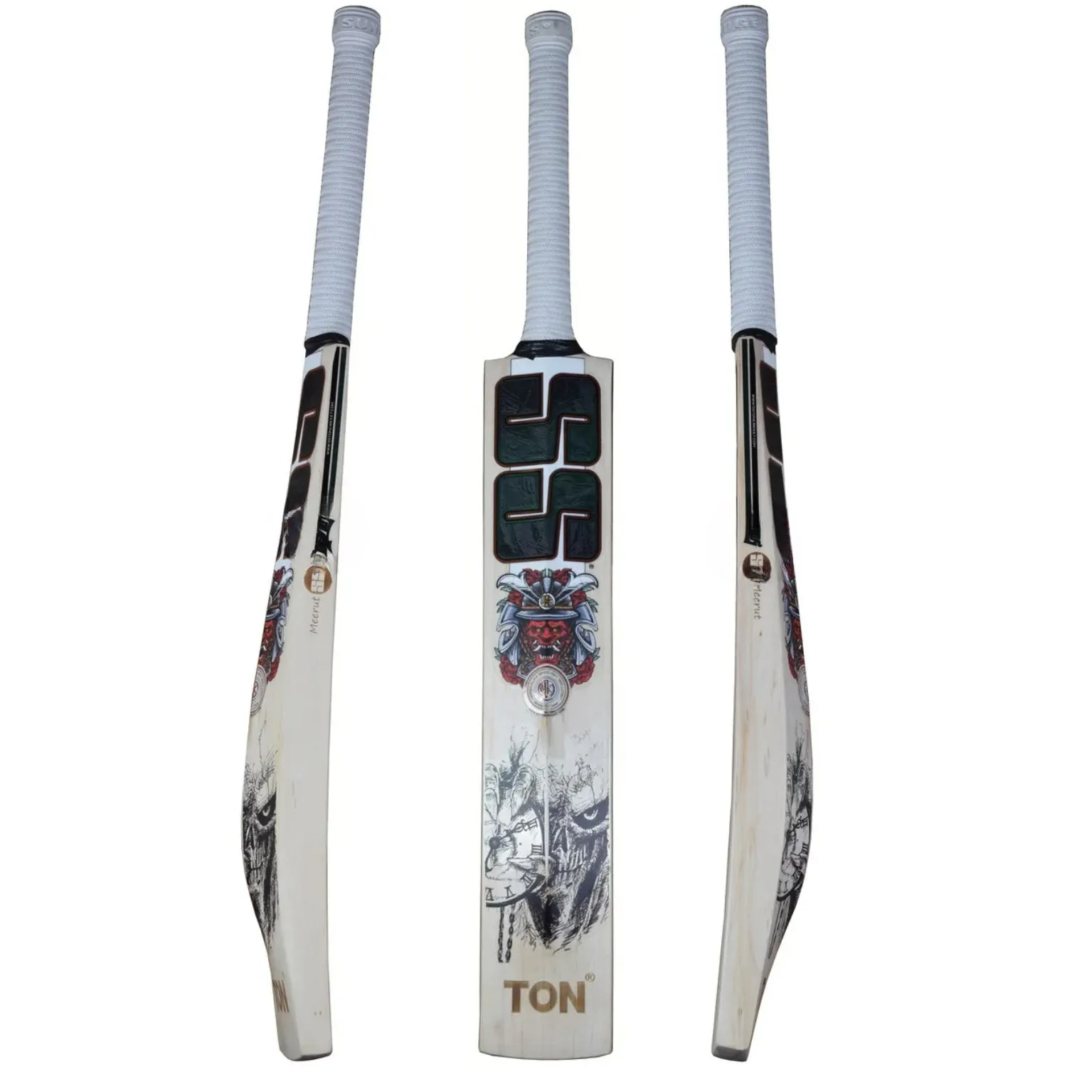 SS Cricket Bat Devils-Green English Willow - SH