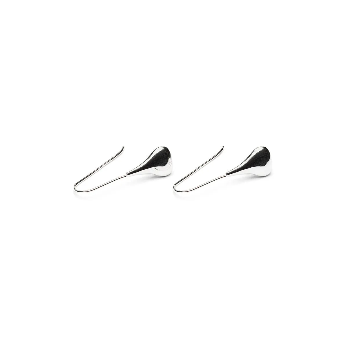 Sterling Silver Teardrop French Hook Earrings