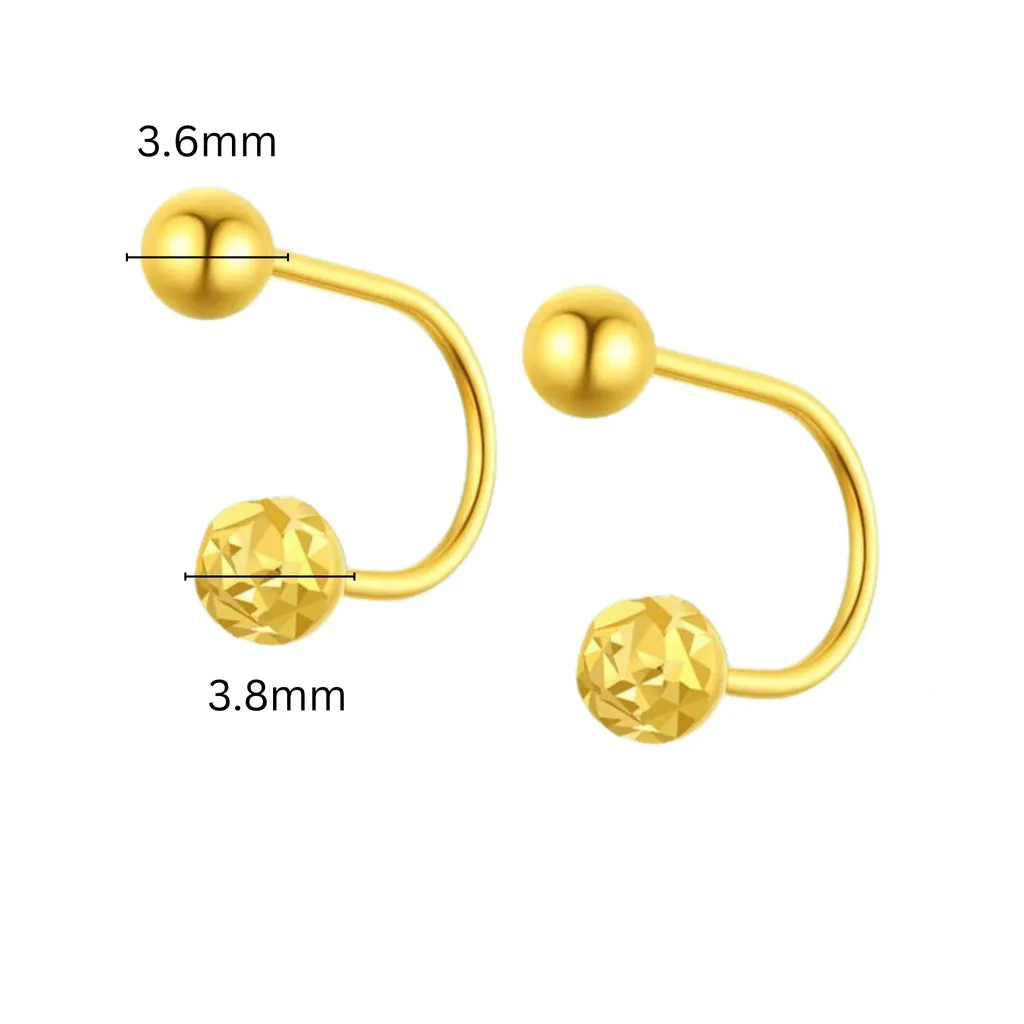 TAKA Jewellery 999 Pure Gold 5G Earrings