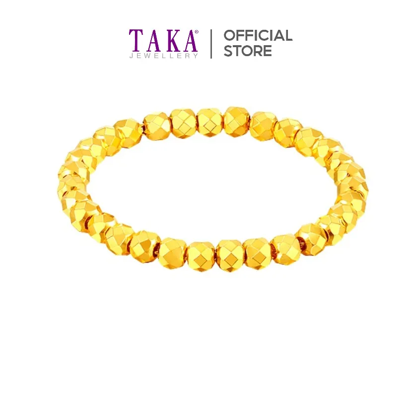 TAKA Jewellery 999 Pure Gold 5G Ring Bling Bling Balls