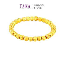 TAKA Jewellery 999 Pure Gold 5G Ring Bling Bling Balls