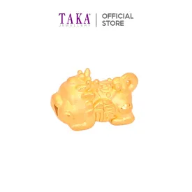 TAKA Jewellery 999 Pure Gold Baby Pixiu with Beads Bracelet
