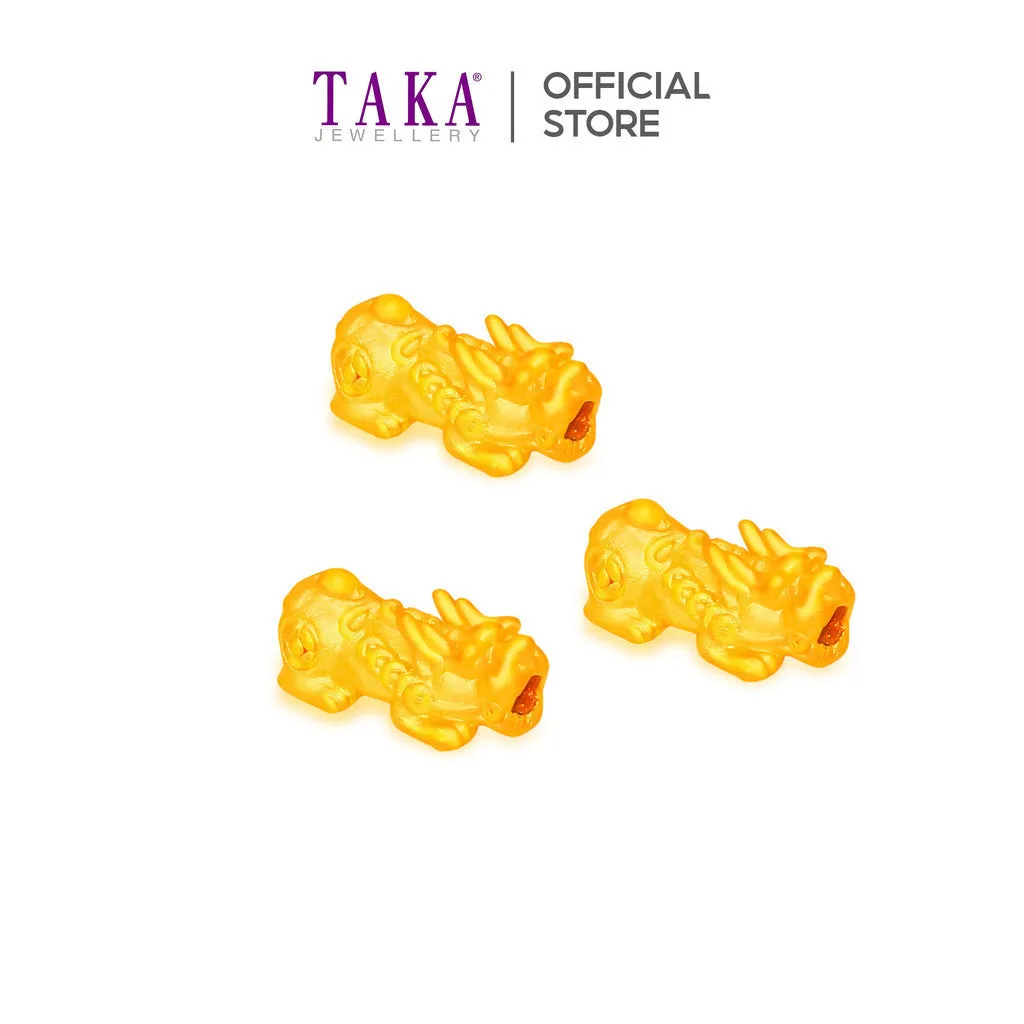 TAKA Jewellery 999 Pure Gold Mini Pixiu in Glass Bottle
