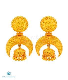 The Aadhira Silver Jhumka