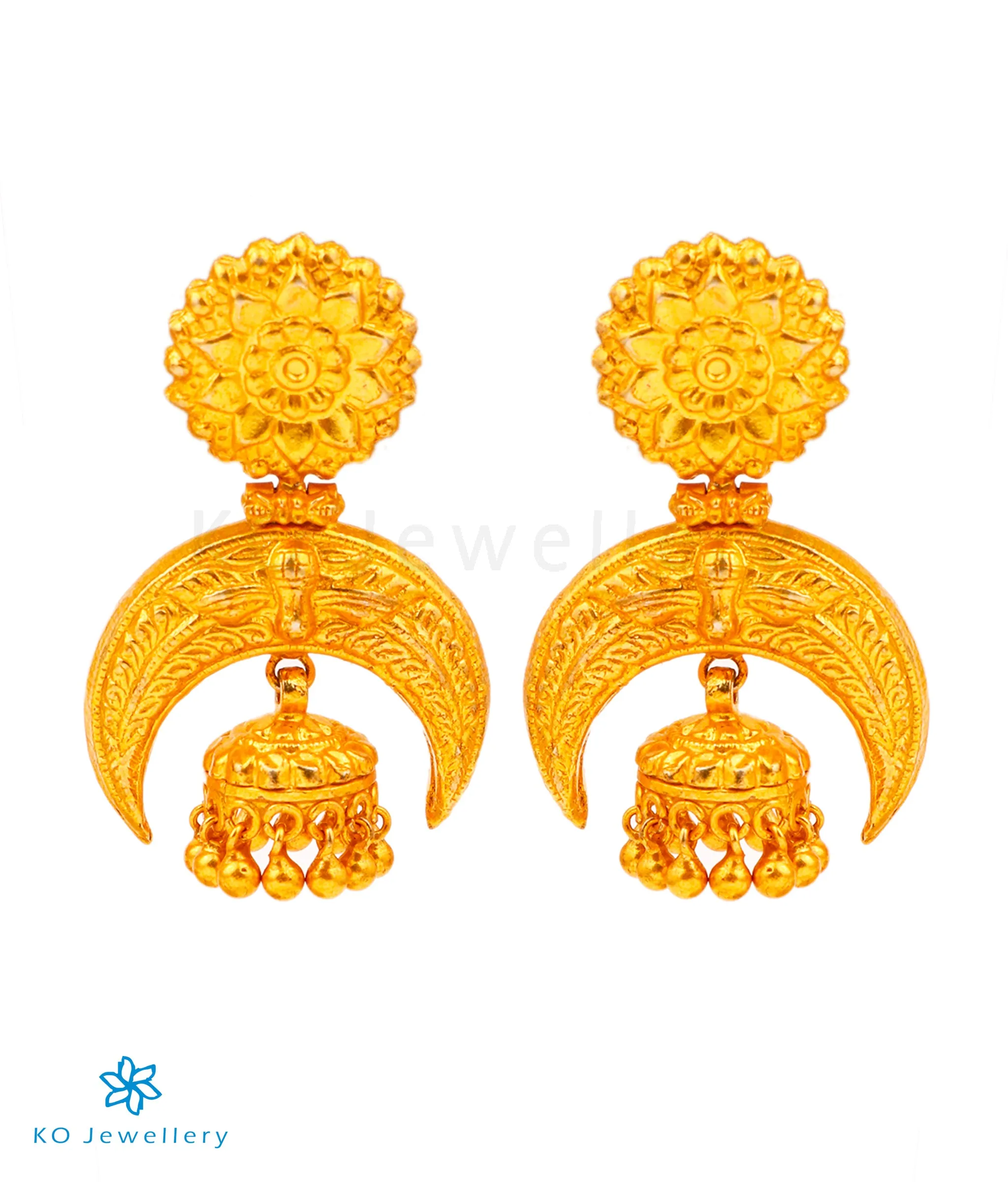 The Aadhira Silver Jhumka