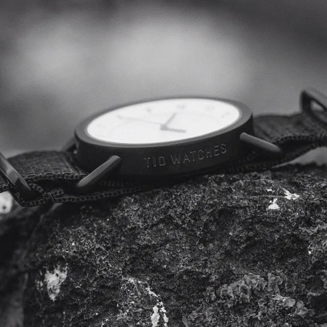 TID No.1 White Dial / Black Nylon Strap / Black Buckle