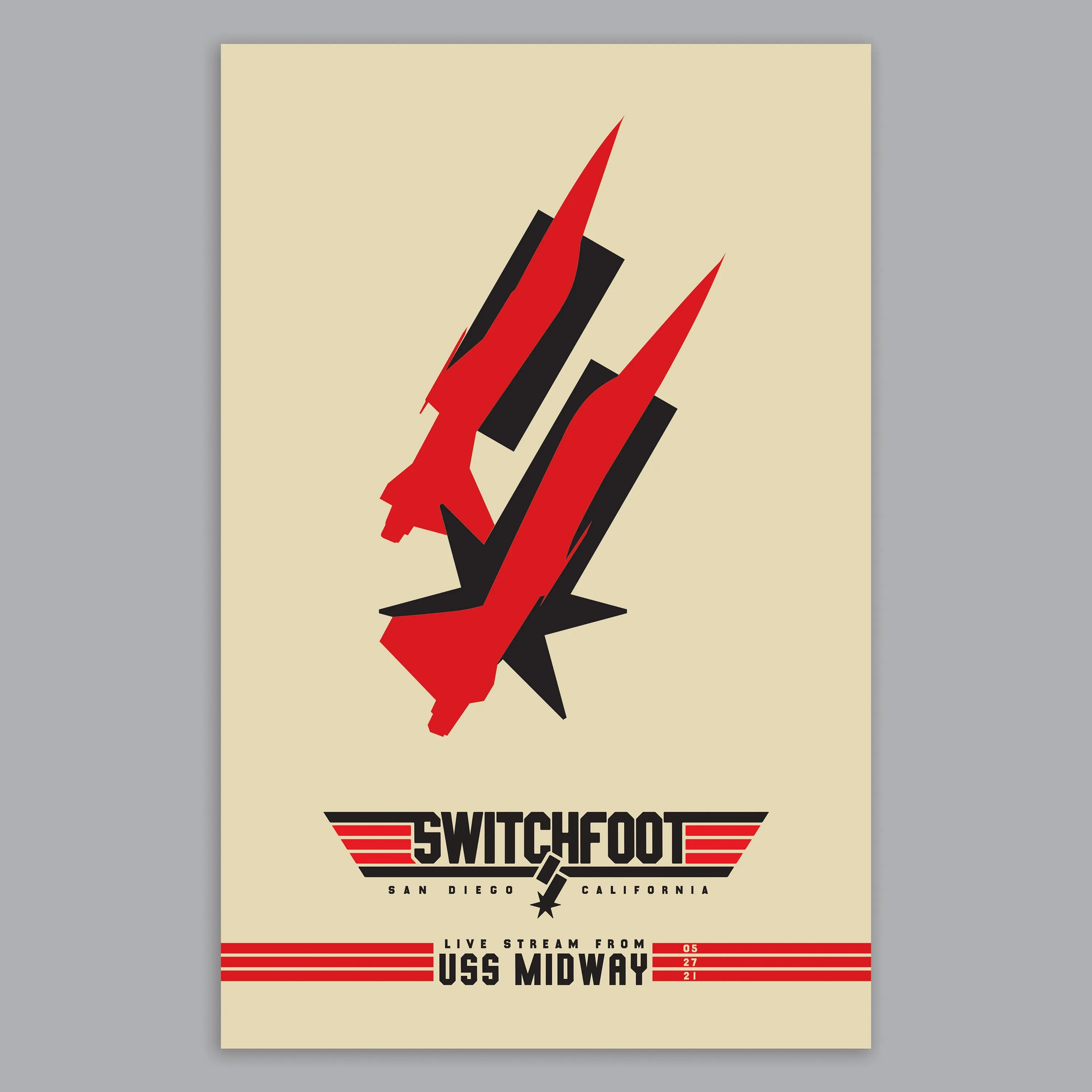 USS Midway Inverted Poster