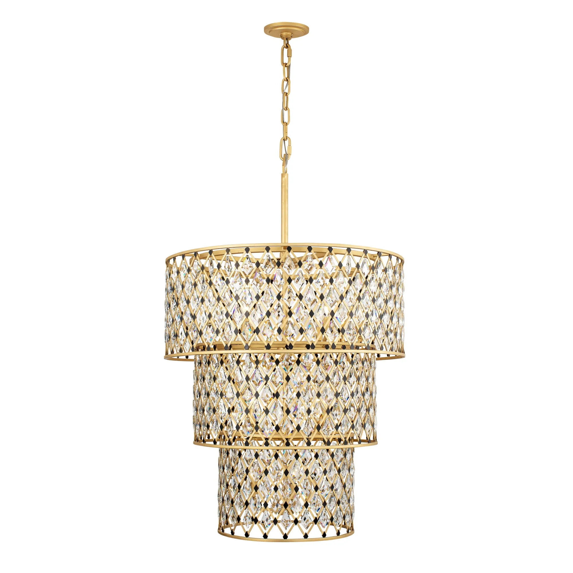 Windsor 345C13FGMB 13-Light Chandelier - French Gold/Matte Black